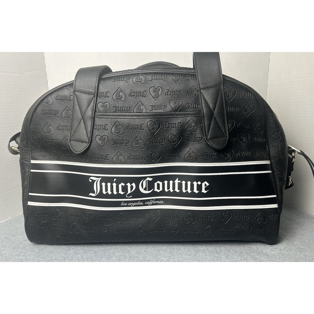 Juicy Couture Fashionista Dome Weekender Duffle Bag Liquorice Black + Coin Purse